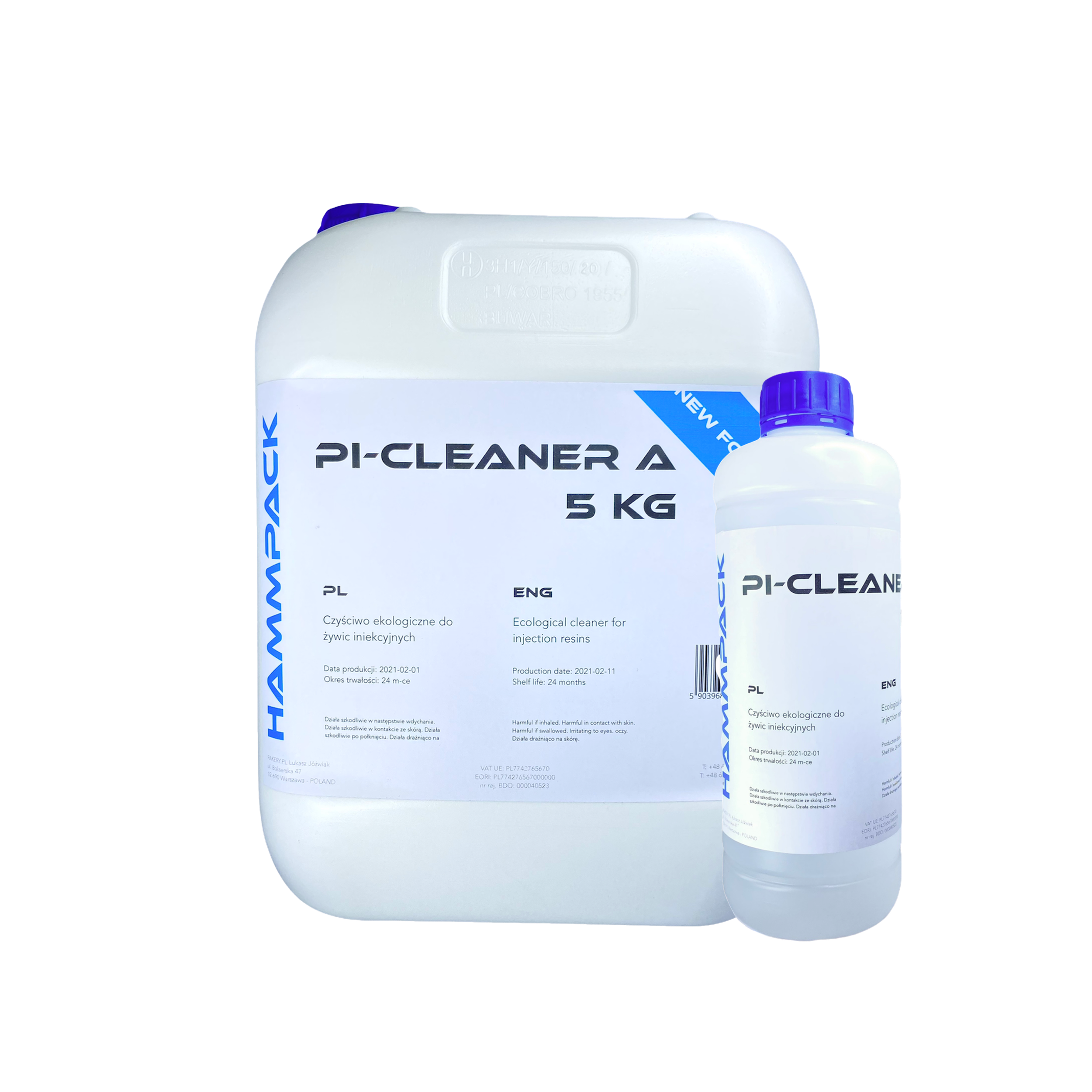 cleaner 5l i 1l - plastik